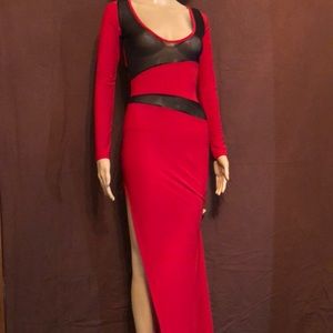 Red Sexy Maxi Dress